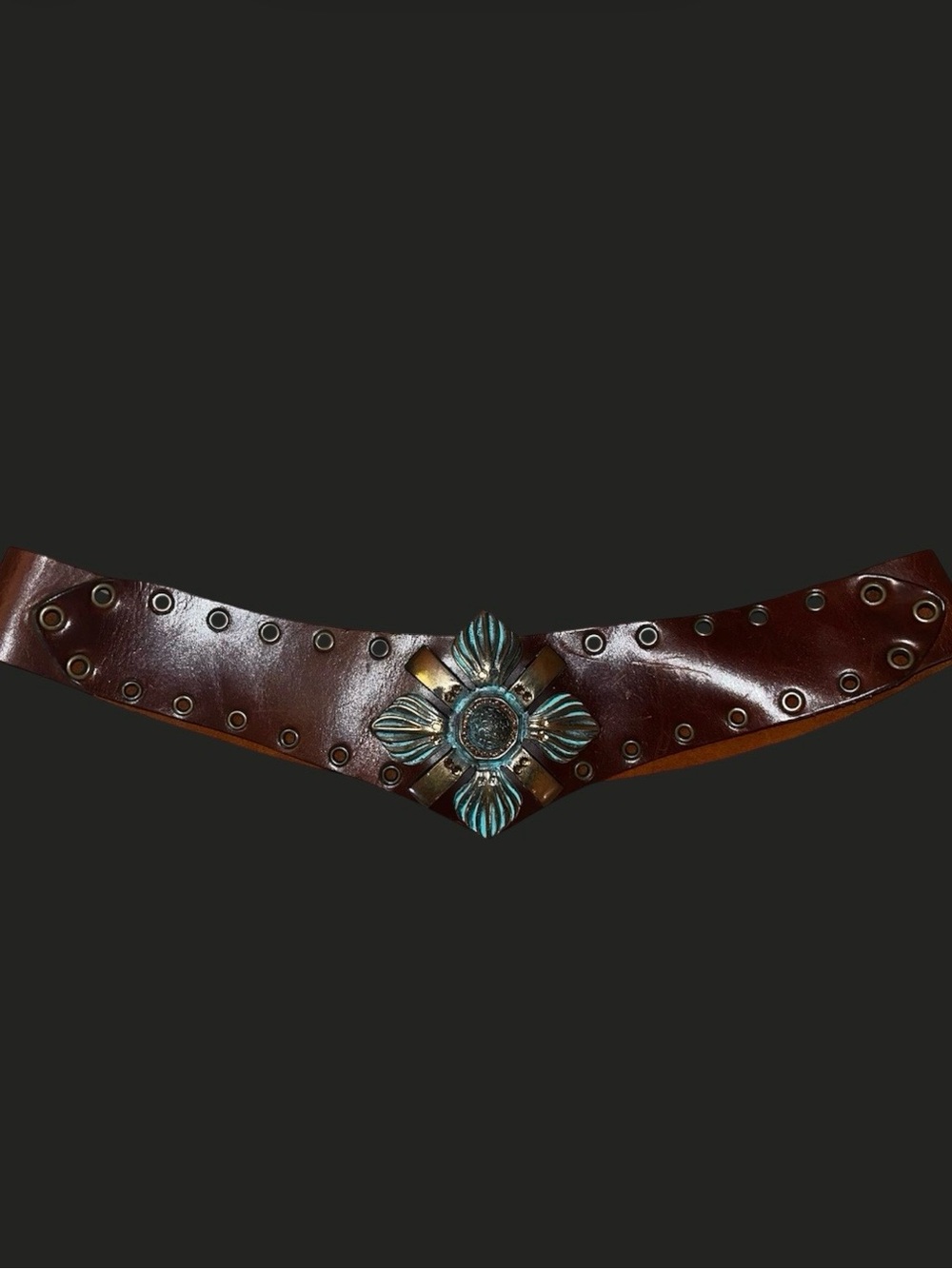 Ultra Rare Vintage BEBE Y2K Turquoise Concho Belt ✨ - Picture 3 of 4